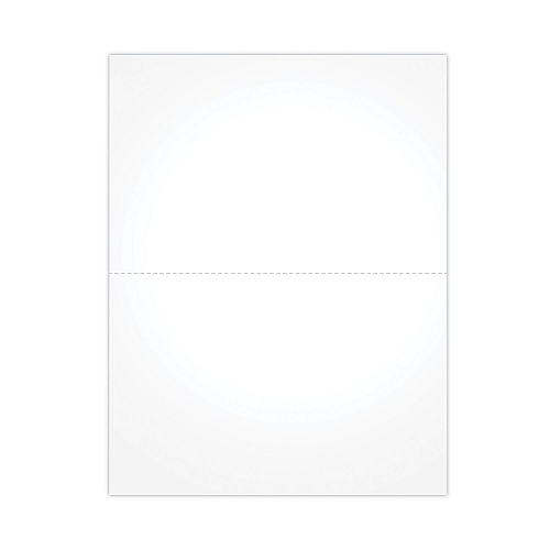 TOPS Blank Cut Sheets for W-2 or 1099 Tax Forms, 2-Up Style, 8.5 x 11, White, 100/Pack (BLW2Q)