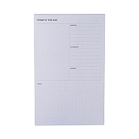 Noted by Post-it Brand Adhesive Daily Planner Sticky-Note Pads, Daily Planner Format, 4.9" x 7.7", Gray, 100 Sheets/Pad (58GRY)