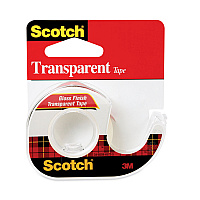 Scotch Transparent Tape In Handheld Dispenser, 1