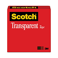 Scotch Transparent Tape, 3" Core, 0.75" x 72 yds, Transparent (600342592)