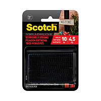 Scotch Heavy-Duty All-Weather Fasteners, 1" x 3", Black, 2/Pack (RFD7091)
