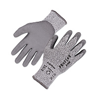 ergodyne ProFlex 7030 ANSI A3 PU Coated CR Gloves, Gray, Small, 12 Pairs/Pack (10452)