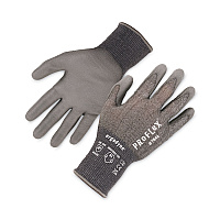 ergodyne ProFlex 7044 ANSI A4 PU Coated CR Gloves, Gray, X-Large, 12 Pairs/Pack (10485)