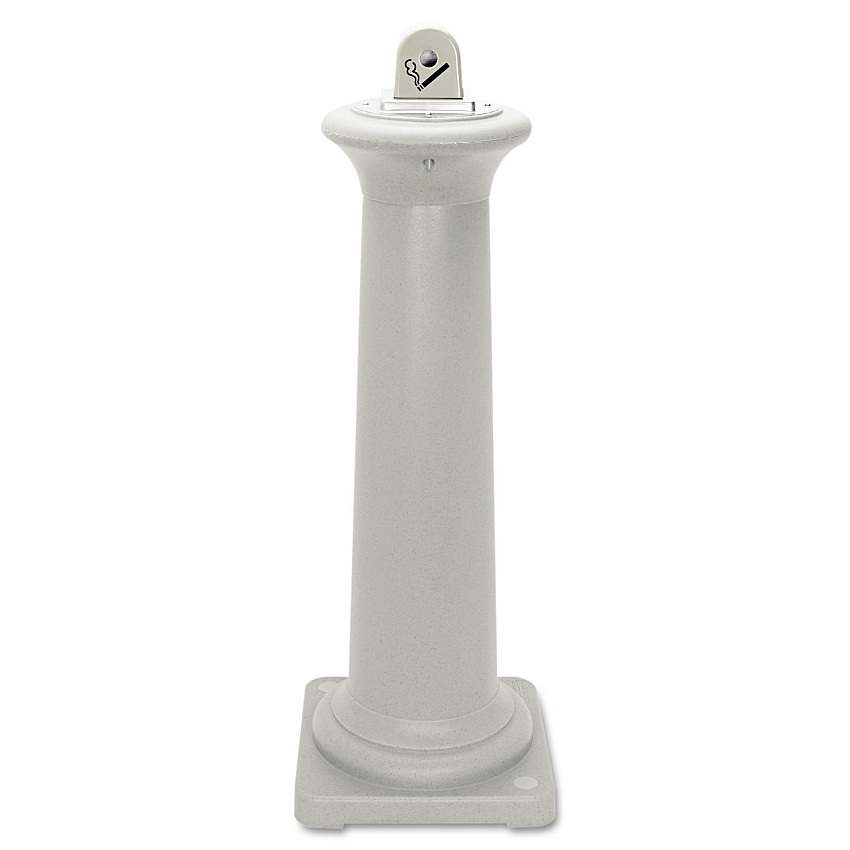 Groundskeeper Tuscan Receptacle, 22.05 Gal, 13 Dia X 38.38h, Sandstone