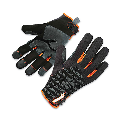ergodyne ProFlex 810 Reinforced Utility Gloves, Black, Small, Pair (17222)