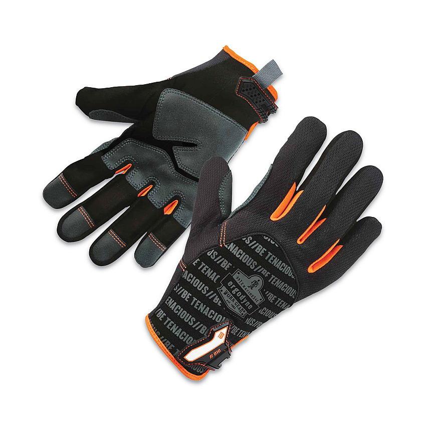 ergodyne ProFlex 810 Reinforced Utility Gloves, Black, Small, Pair (17222)