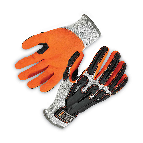 ergodyne ProFlex 922CR Nitrile Coated Cut-Resistant Gloves, Gray, Small, 96 Pairs/Carton (17582)