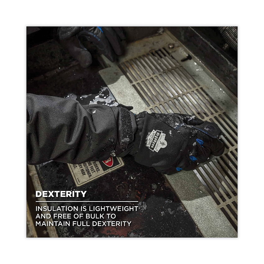ergodyne ProFlex 814 Thermal Utility Gloves, Black, X-Large, Pair (17335)