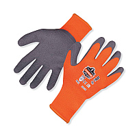 ergodyne ProFlex 7401 Coated Lightweight Winter Gloves, Orange, Large, Pair (17624)