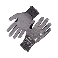ergodyne ProFlex 7071 ANSI A7 PU Coated CR Gloves, Gray, Small, Pair (18072)