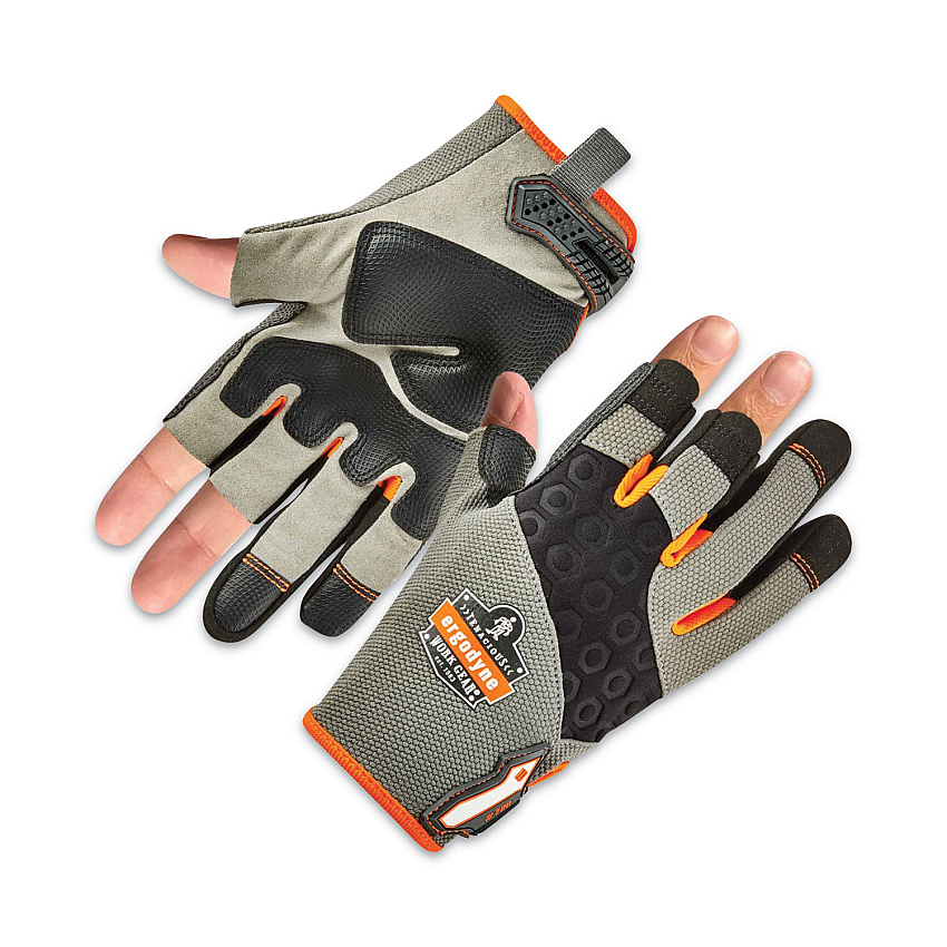 ergodyne ProFlex 720 Heavy-Duty Framing Gloves, 9" Long, XX-Large, Gray, Pair (17116)