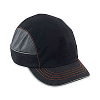 ergodyne Skullerz 8950XL XL Bump Cap Hat, Short Brim, Black (23346)