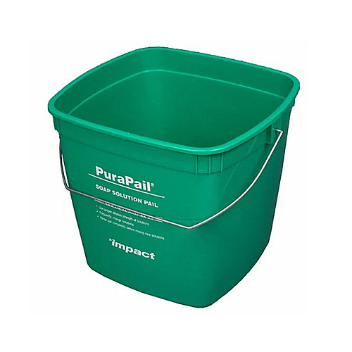 Impact Purapail 6 Qt Utility Bucket, Green For Cleaning Solutions, Haccp-compliant Cleaning Pail With Clear Labeling, Cross-contamination Risk Reduction, Comfortable Handle, Case Of 12 (5506-14C)