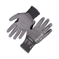 ergodyne ProFlex 7071 ANSI A7 PU Coated CR Gloves, Gray, Medium, Pair (18073)