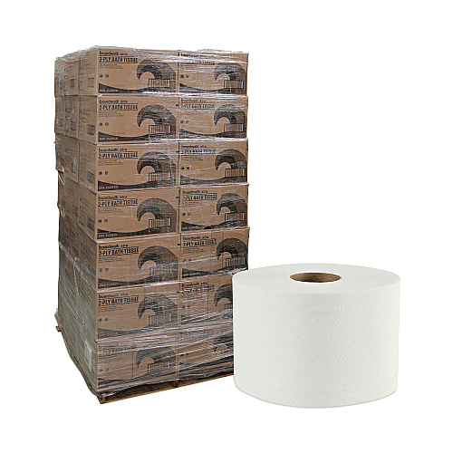 Boardwalk&reg; Green Xtra Controlled Toilet Paper, 2-Ply, 1000 Sheets/Roll, 36 Rolls/Carton, 48 Cartons/Pallet (BWK45XTRAPLT)