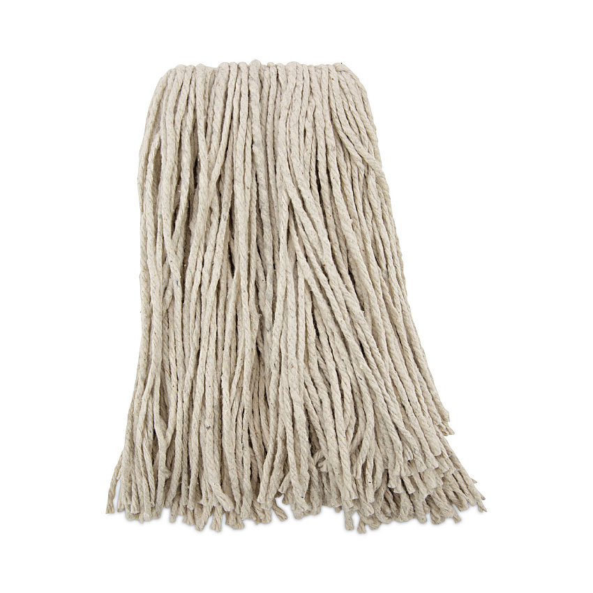 Boardwalk&reg; Cotton Cut-End Wet Mop Heads, 16 oz, White, 12 Mop Heads (BWK216CCT)