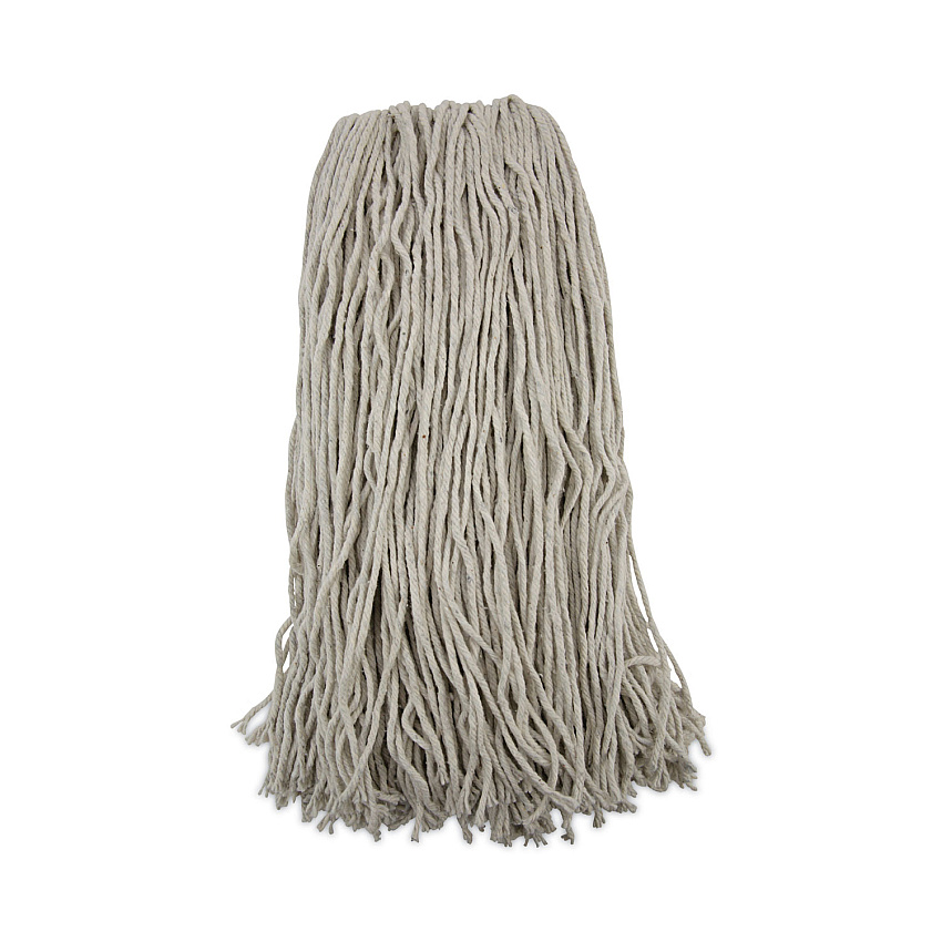 Boardwalk&reg; Cotton Fiber Standard Mop Head, White, 12 Mop Heads (BWK232C)