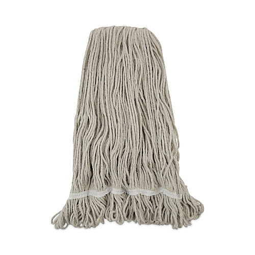 Boardwalk&reg; Pro Loop Web/Tailband Wet Mop Head, Cotton, 24oz, White (BWK424CEA)