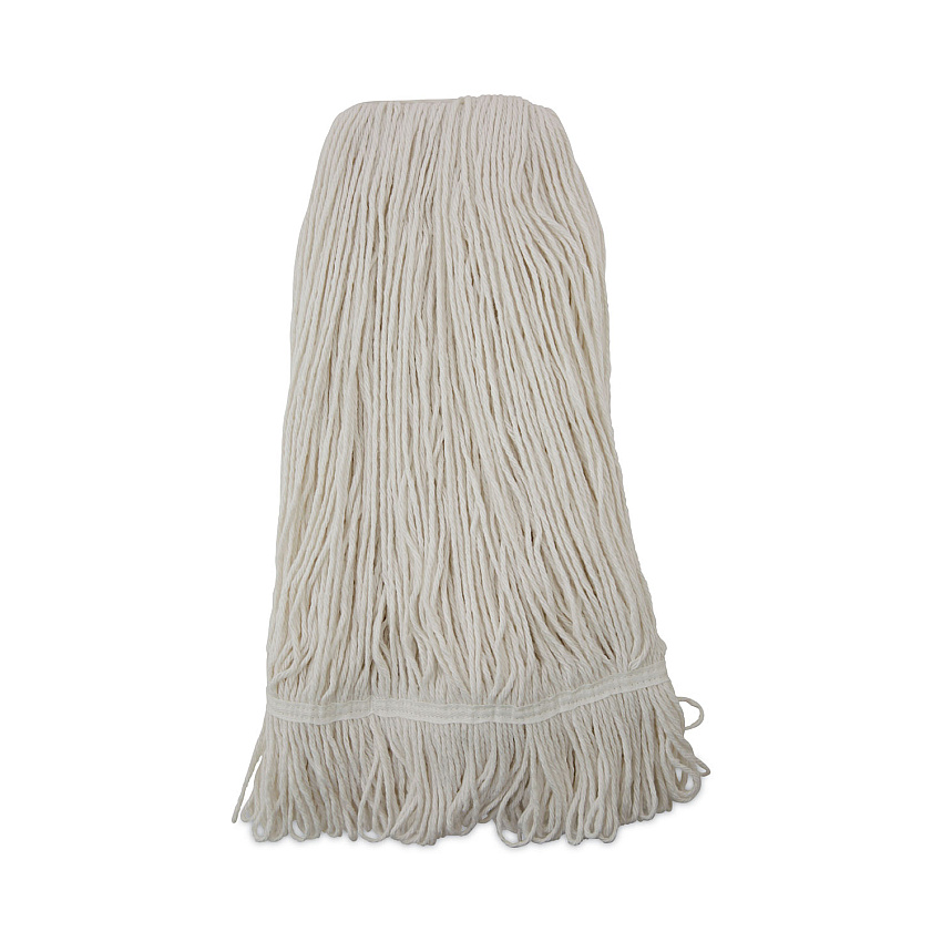 Boardwalk&reg; Pro Loop Web/Tailband Wet Mop Head, Rayon, 24oz, White (BWK424REA)