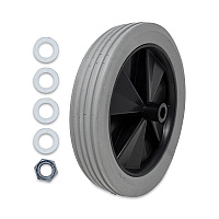 Tilt Truck Wheels, 300 Lb Weight Capacity, 12" Wheel, Gray