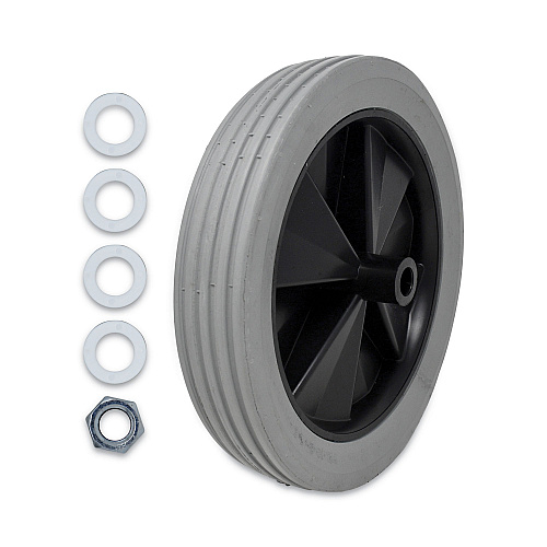 Tilt Truck Wheels, 300 Lb Weight Capacity, 12" Wheel, Gray
