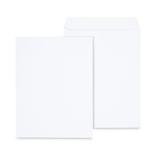 Universal Peel Seal Strip Catalog Envelope, #13 1/2, Square Flap, Self-Adhesive Closure, 10 x 13, White, 100/Box (UNV40101)
