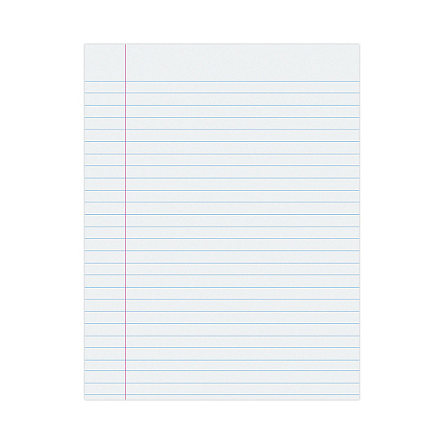 Pacon Composition Paper, 8.5 x 11, Wide/Legal Rule, 500/Pack (2401)