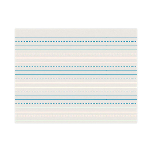 Pacon Skip-A-Line Ruled Newsprint Paper, 3/4" Two-Sided Long Rule, 8.5 x 11, 500/Ream (2635)