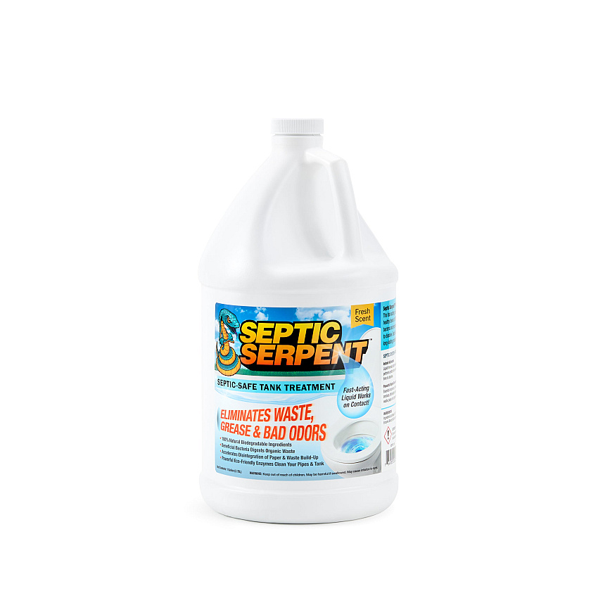 Septic Serpent Septic Tank Cleaner 128 Oz (1 Gallon), Case Of 4 (SEPTIC-128)