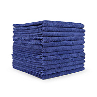 Smart Choice Microfiber Cloths 16x16 45gm Navy, Pack Of 12 (PNP915101N)