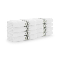 Aston & Arden Turkish Striped Washcloth 13x13 Sage - Pack Of 8 (WC-STT-1313-1.75-SGE)
