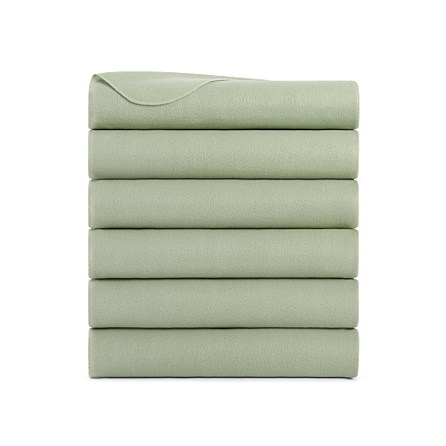 Cozy Soft Polar Fleece Throw Blanket 50x60 Green - Pack Of 6 (P-FCPL-6PK-GR)