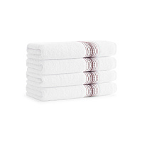 Aston & Arden Turkish Striped Hand Towel 18x32 Rose - Pack Of 4 (HT-STT-1832-5.4-RSE)