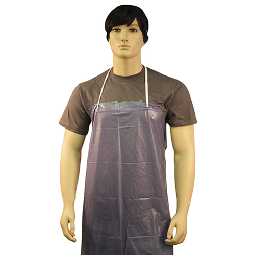 Unhemmed 4 Mil Vinyl Apron 35x45 Blue, Case Of 72 (MUB-45-4)