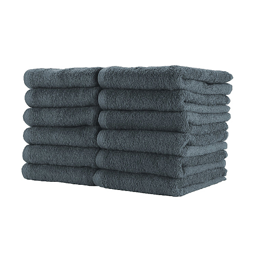 Cotton Jr. Salon Towel 16x27 Charcoal - Case Of 180 (BBJ-1627-2.5CHA-CS)
