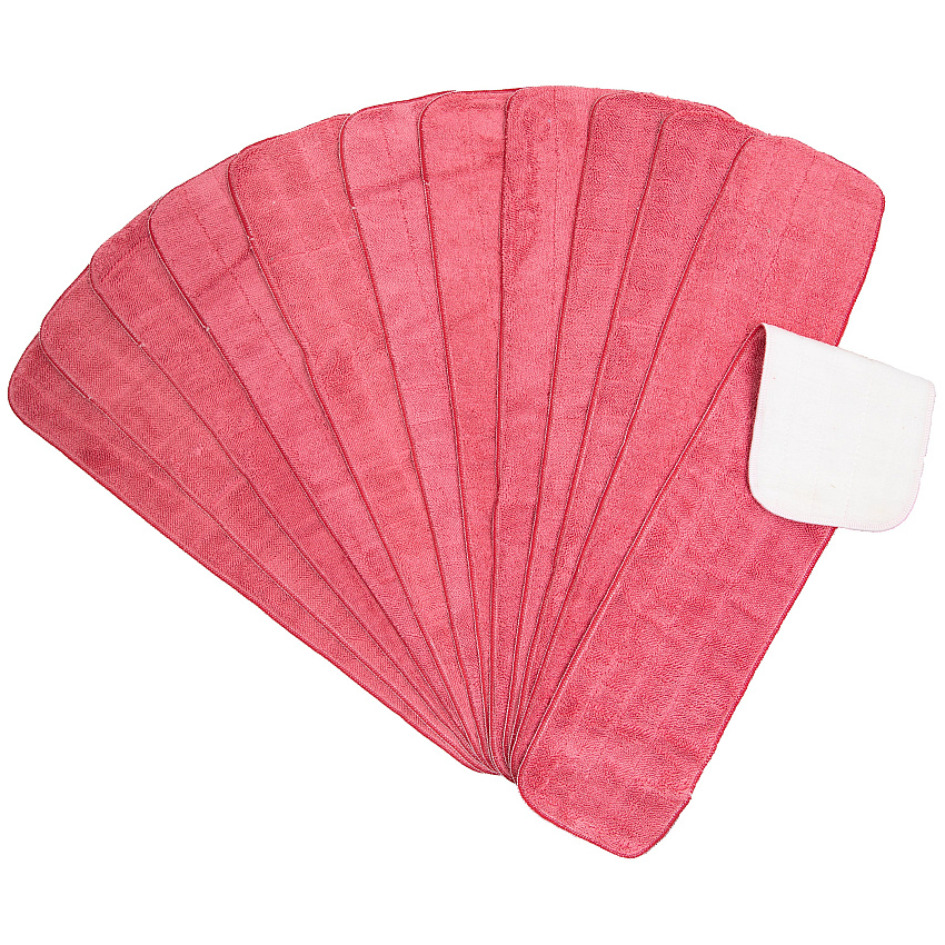 Microfiber Flat Wet Mop - 24", Red, Case Of 120 (M830024R-CS)