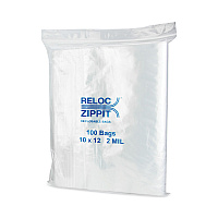 Zippit Resealable Bags, 2 Mil, 10 X 12, Clear, 100 Bags/pack, 10 Packs/carton