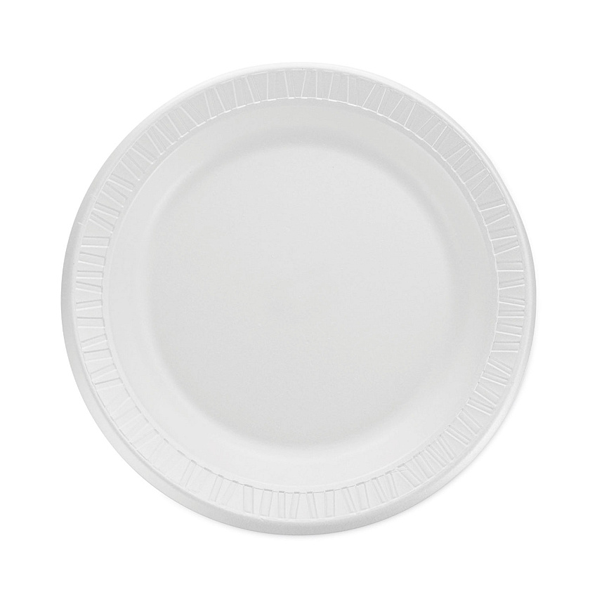 Dart Quiet Classic Laminated Foam Dinnerware, Plate, 9" dia, White, 125/Pack, 4 Packs/Carton (9PWQ)