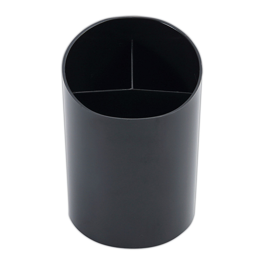 Universal Recycled Big Pencil Cup, Plastic, 4.38" Diameter x 5.63"h, Black (UNV08108)