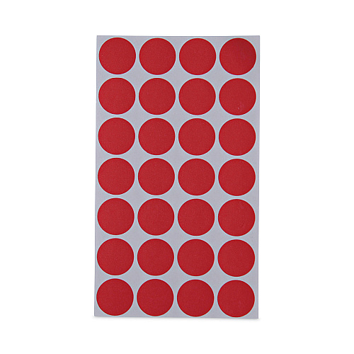 Universal Self-Adhesive Removable Color-Coding Labels, 0.75" dia, Red, 28/Sheet, 36 Sheets/Pack (UNV40103)