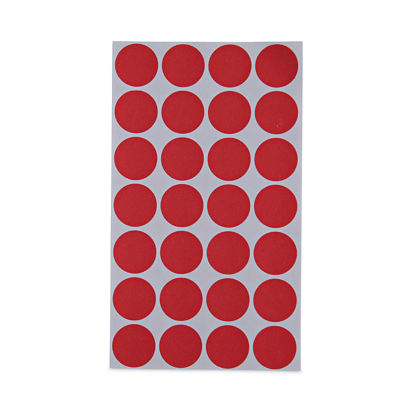 Universal Self-Adhesive Removable Color-Coding Labels, 0.75" dia, Red, 28/Sheet, 36 Sheets/Pack (UNV40103)