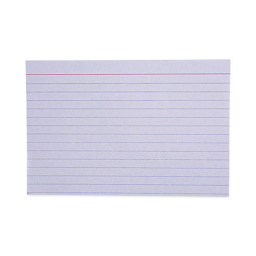 Universal Ruled Index Cards, 4 x 6, White, 100/Pack (UNV47230)