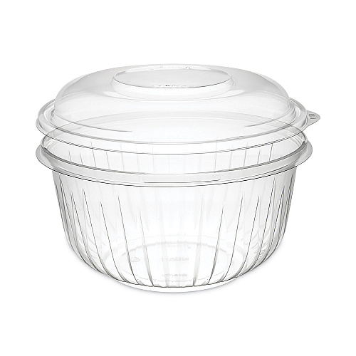 Dart PresentaBowls Bowl/Lid Combo-Paks, 48 oz, Clear, Plastic, 126/Carton (C48BCD)
