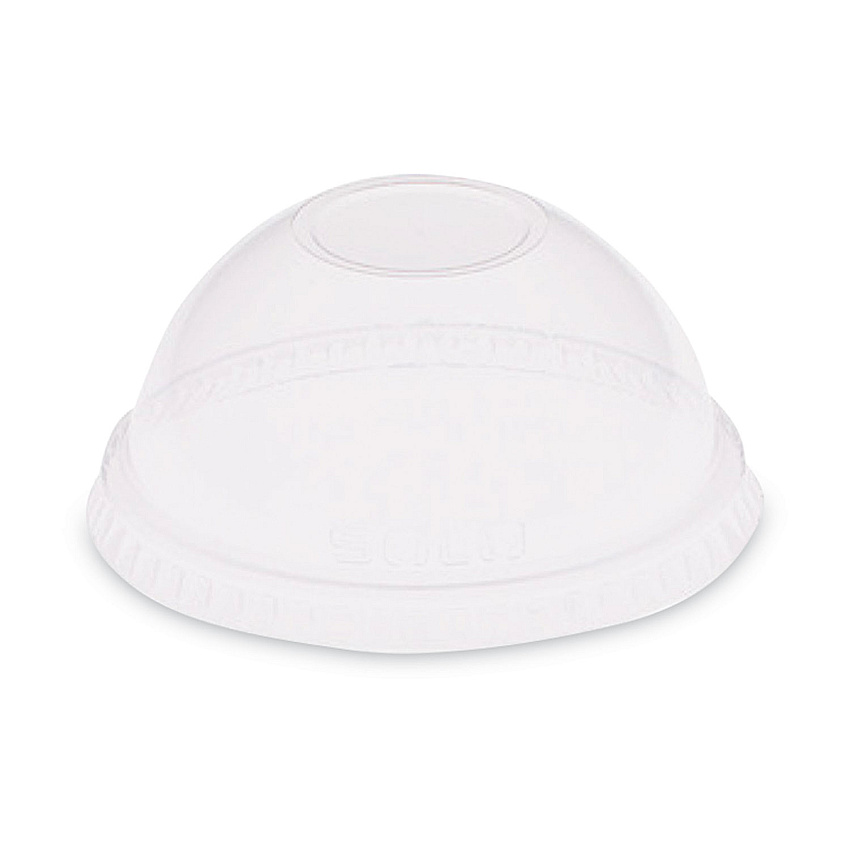 SOLO Dome-Top Cold Cup Lids, Fits 2.5 oz to 9 oz Containers, Clear, Plastic, 2,500/Carton (DL620)