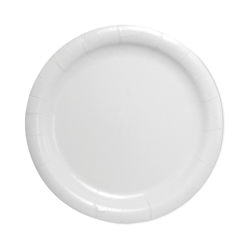 SOLO Bare Eco-Forward Clay-Coated Paper Dinnerware, ProPlanet Seal, Plate, 9" dia, White, 500/Carton (HP9S)