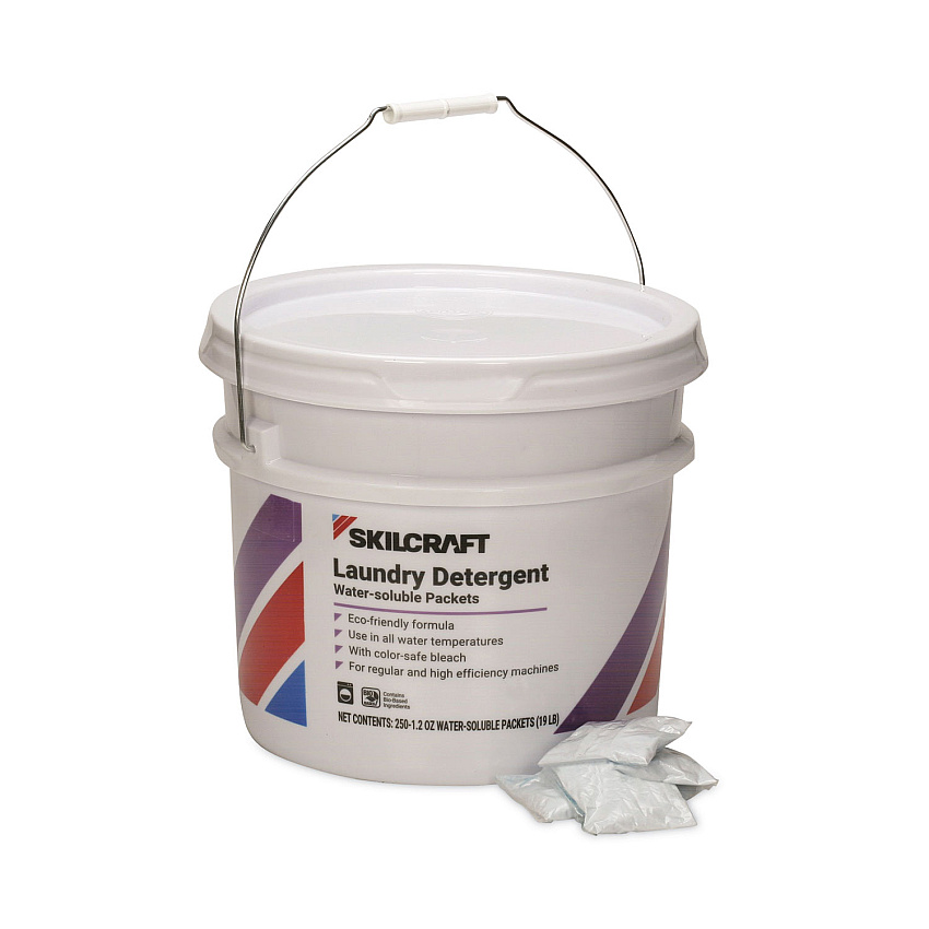 AbilityOne 7930014942986, SKILCRAFT Laundry Detergent, 250/Bucket