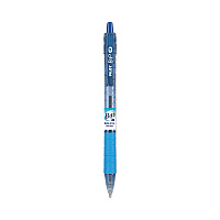 Pilot B2P Bottle-2-Pen Recycled Ballpoint Pen, Retractable, Medium 1 mm, Blue Ink, Translucent Blue Barrel, Dozen (32801)