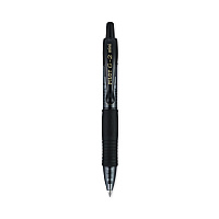 Pilot G2 Mini Gel Pen, Retractable, Fine 0.7 mm, Black Ink, Smoke/Black Barrel, 4/Pack (31734)