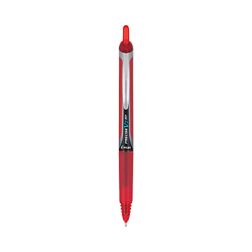 Pilot Precise V7RT Roller Ball Pen, Retractable, Fine 0.7 mm, Red Ink, Red Barrel (26069)