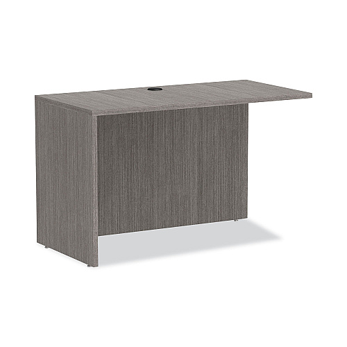 Alera Valencia Series Reversible Return/Bridge Shell, 47.25w x 23.63d x 29.5h, Gray (ALEVA354824GY)